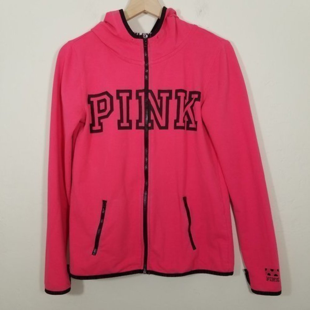 PINK Victoria's Secret Zip Up Hoodie Size M